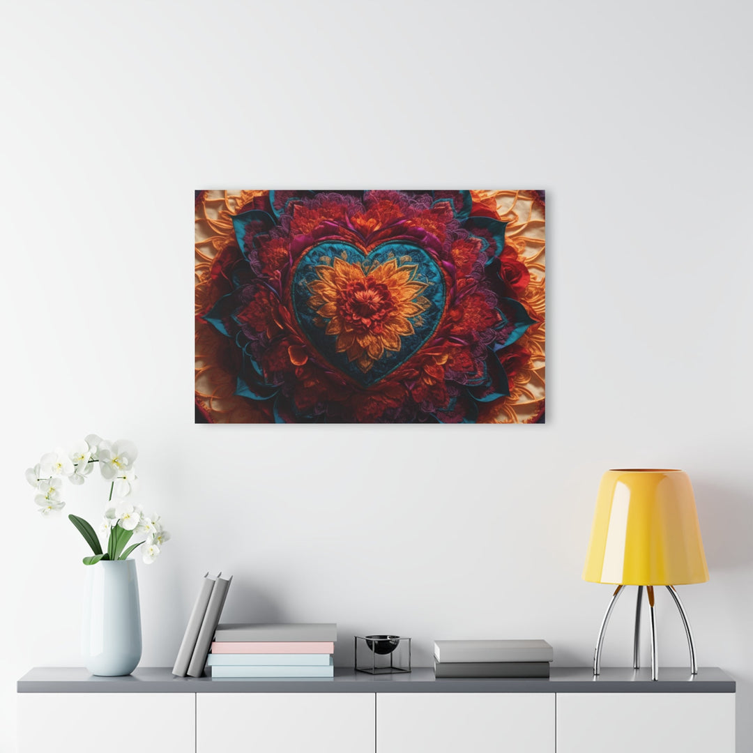 Radiant Floral Mandala - Acrylic Prints (French Cleat Hanging) - Home Decor - g(0D·IO) - 24" x 36" (Vertical) - 0.25'' -