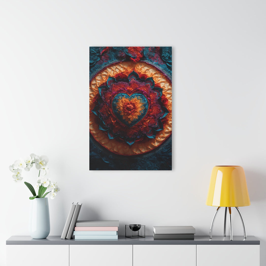 Radiant Floral Mandala - Acrylic Prints (French Cleat Hanging) - Home Decor - g(0D·IO) - 24" x 36" (Vertical) - 0.25'' -