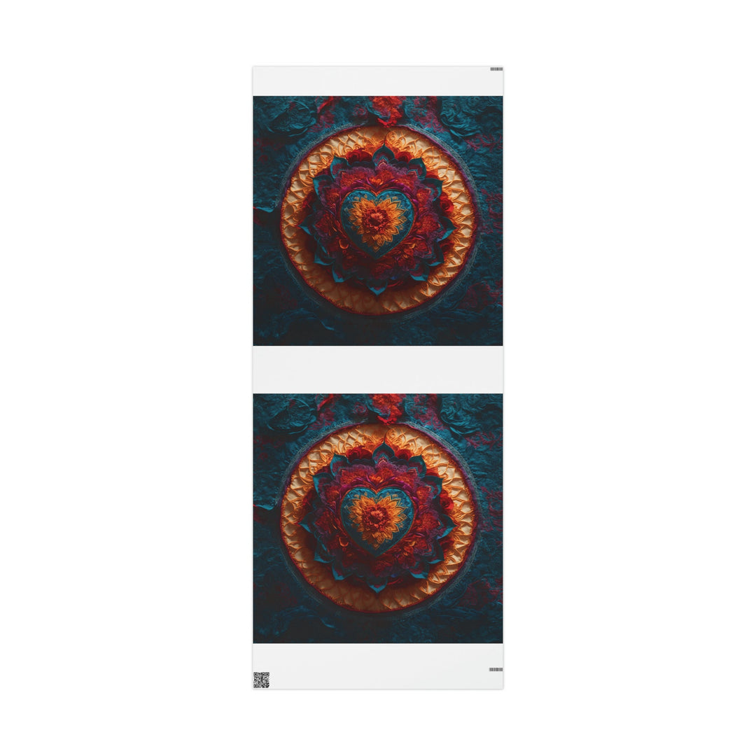Radiant Floral Mandala - Wrapping Paper - Home Decor - g(0D·IO) - 30'' x 72'' - Matte -