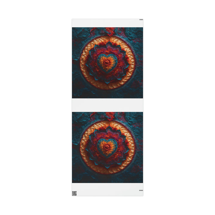 Radiant Floral Mandala - Wrapping Paper - Home Decor - g(0D·IO) - 30'' x 72'' - Matte -