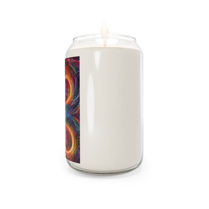 Radiant Fractal Blossom - Scented Candle - Home Decor - g(0D·IO) - Vanilla Bean - 13.75oz -