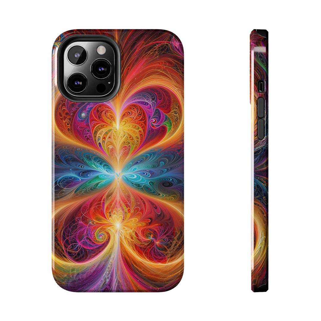 Radiant Fractal Blossom - Tough Phone Case - Phone Case - g(0D·IO) - iPhone 12 Pro Max - -