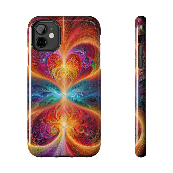 Radiant Fractal Blossom - Tough Phone Case - Phone Case - g(0D·IO) - iPhone 11 - -