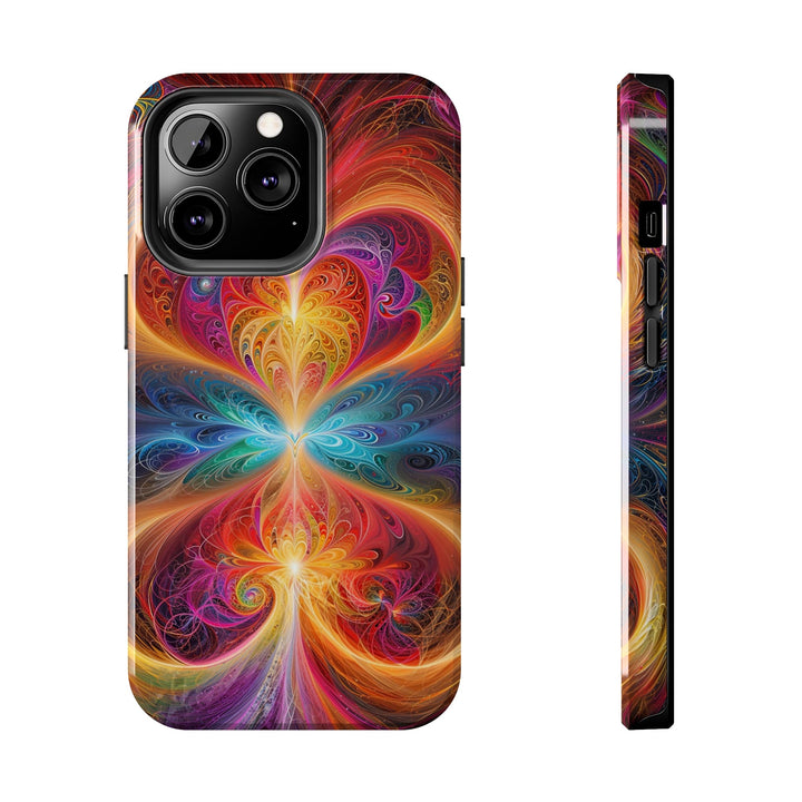 Radiant Fractal Blossom - Tough Phone Case - Phone Case - g(0D·IO) - iPhone 13 Pro - -