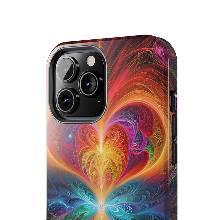 Radiant Fractal Blossom - Tough Phone Case - Phone Case - g(0D·IO) - iPhone 13 Mini - -