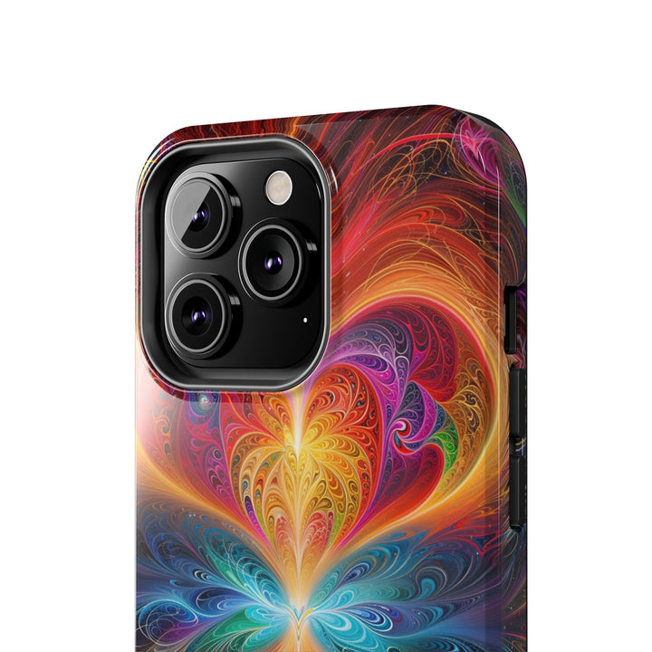 Radiant Fractal Blossom - Tough Phone Case - Phone Case - g(0D·IO) - iPhone 13 Mini - -