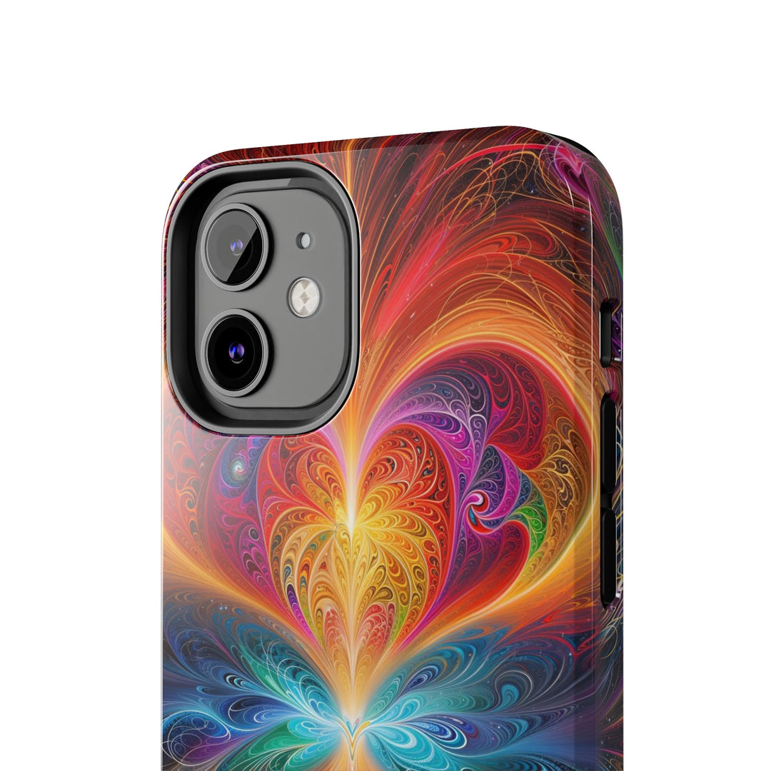 Radiant Fractal Blossom - Tough Phone Case - Phone Case - g(0D·IO) - iPhone 13 Mini - -