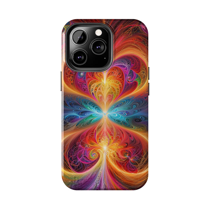 Radiant Fractal Blossom - Tough Phone Case - Phone Case - g(0D·IO) - iPhone 13 Mini - -