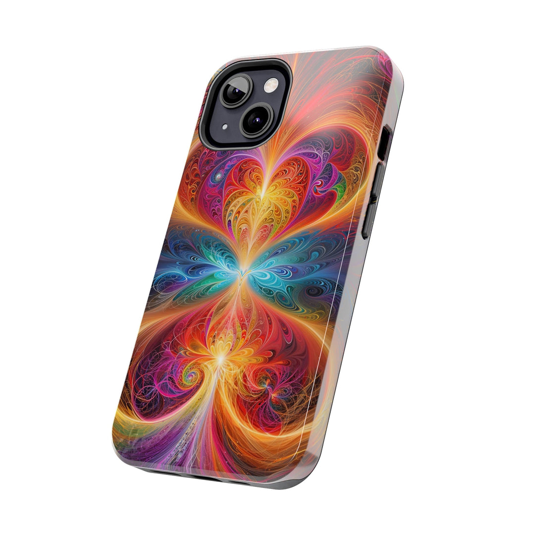 Radiant Fractal Blossom - Tough Phone Case - Phone Case - g(0D·IO) - iPhone 13 Mini - -