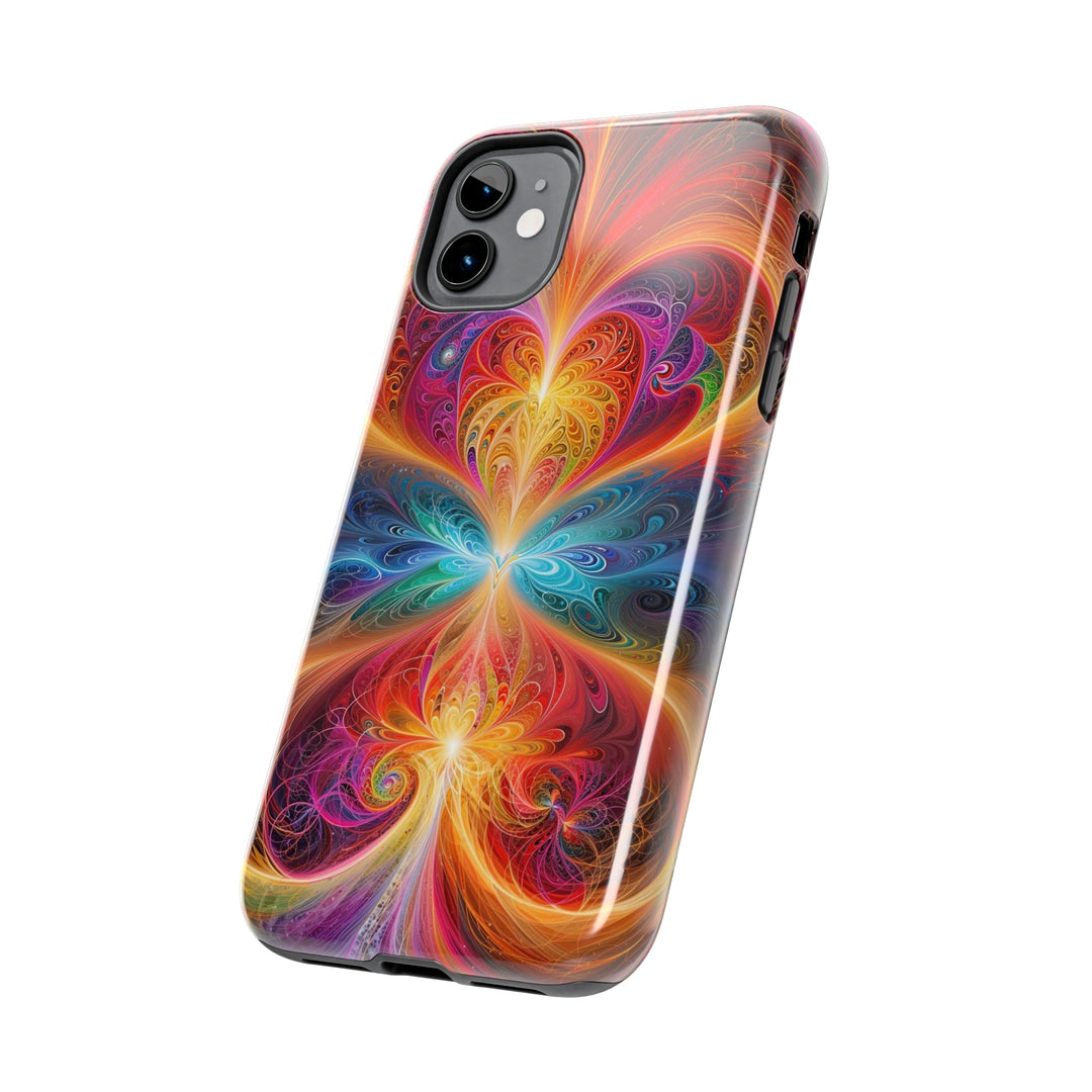 Radiant Fractal Blossom - Tough Phone Case - Phone Case - g(0D·IO) - iPhone 13 Mini - -