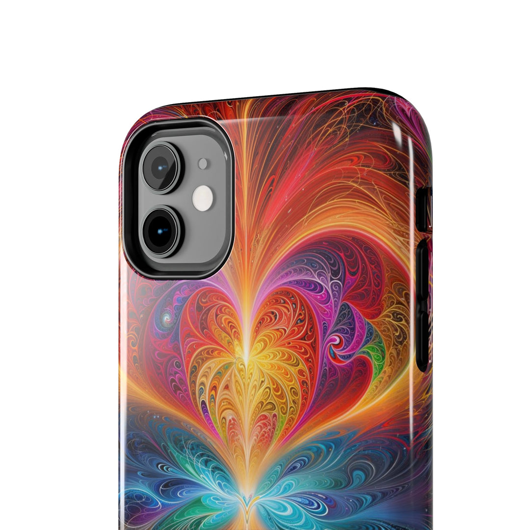 Radiant Fractal Blossom - Tough Phone Case - Phone Case - g(0D·IO) - iPhone 13 Mini - -