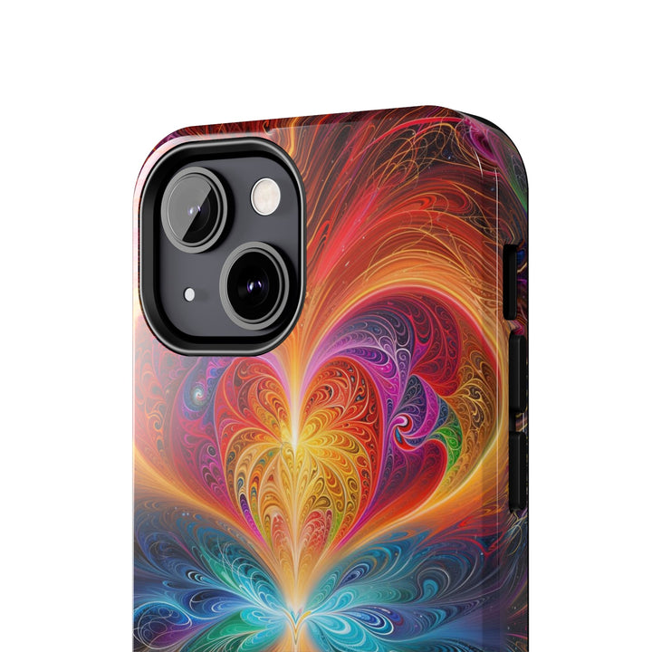 Radiant Fractal Blossom - Tough Phone Case - Phone Case - g(0D·IO) - iPhone 13 Mini - -