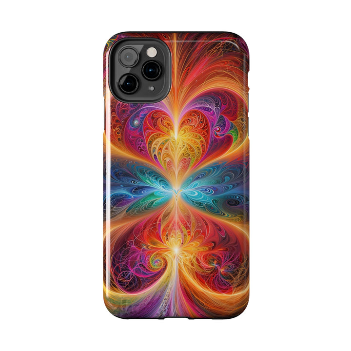 Radiant Fractal Blossom - Tough Phone Case - Phone Case - g(0D·IO) - iPhone 13 Mini - -