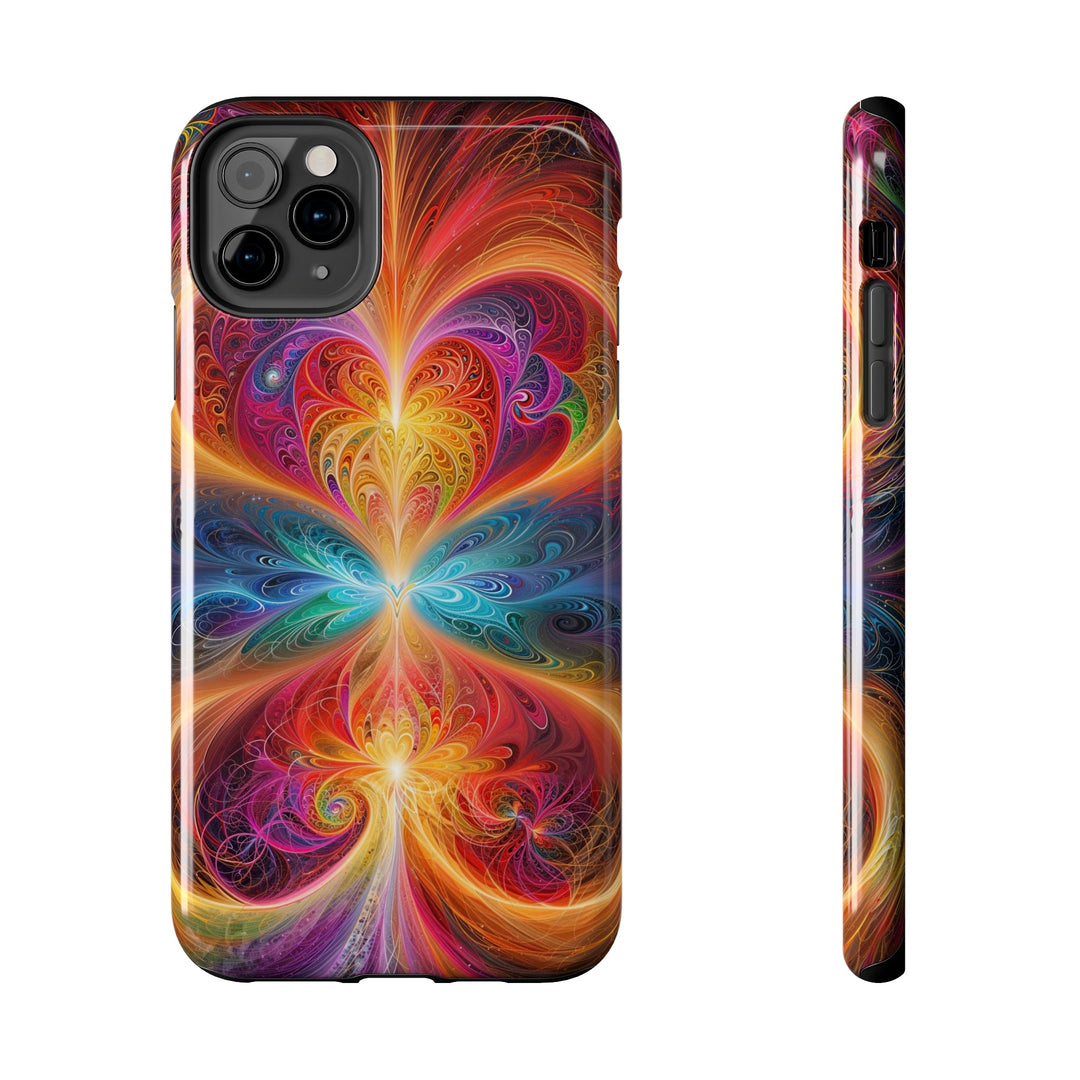 Radiant Fractal Blossom - Tough Phone Case - Phone Case - g(0D·IO) - iPhone 11 Pro Max - -