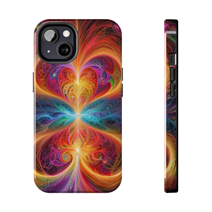 Radiant Fractal Blossom - Tough Phone Case - Phone Case - g(0D·IO) - iPhone 13 - -