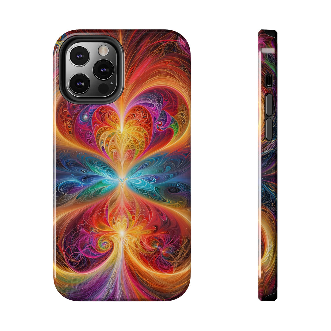 Radiant Fractal Blossom - Tough Phone Case - Phone Case - g(0D·IO) - iPhone 12 Pro - -