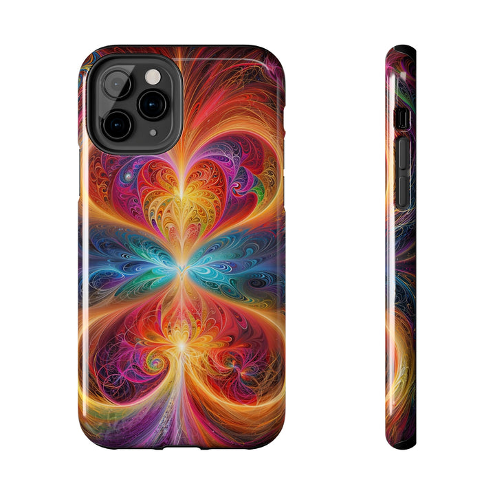 Radiant Fractal Blossom - Tough Phone Case - Phone Case - g(0D·IO) - iPhone 11 Pro - -