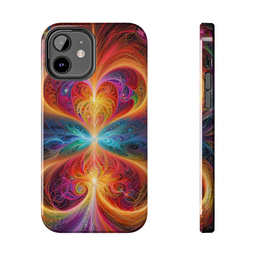 Radiant Fractal Blossom - Tough Phone Case - Phone Case - g(0D·IO) - iPhone 12 - -