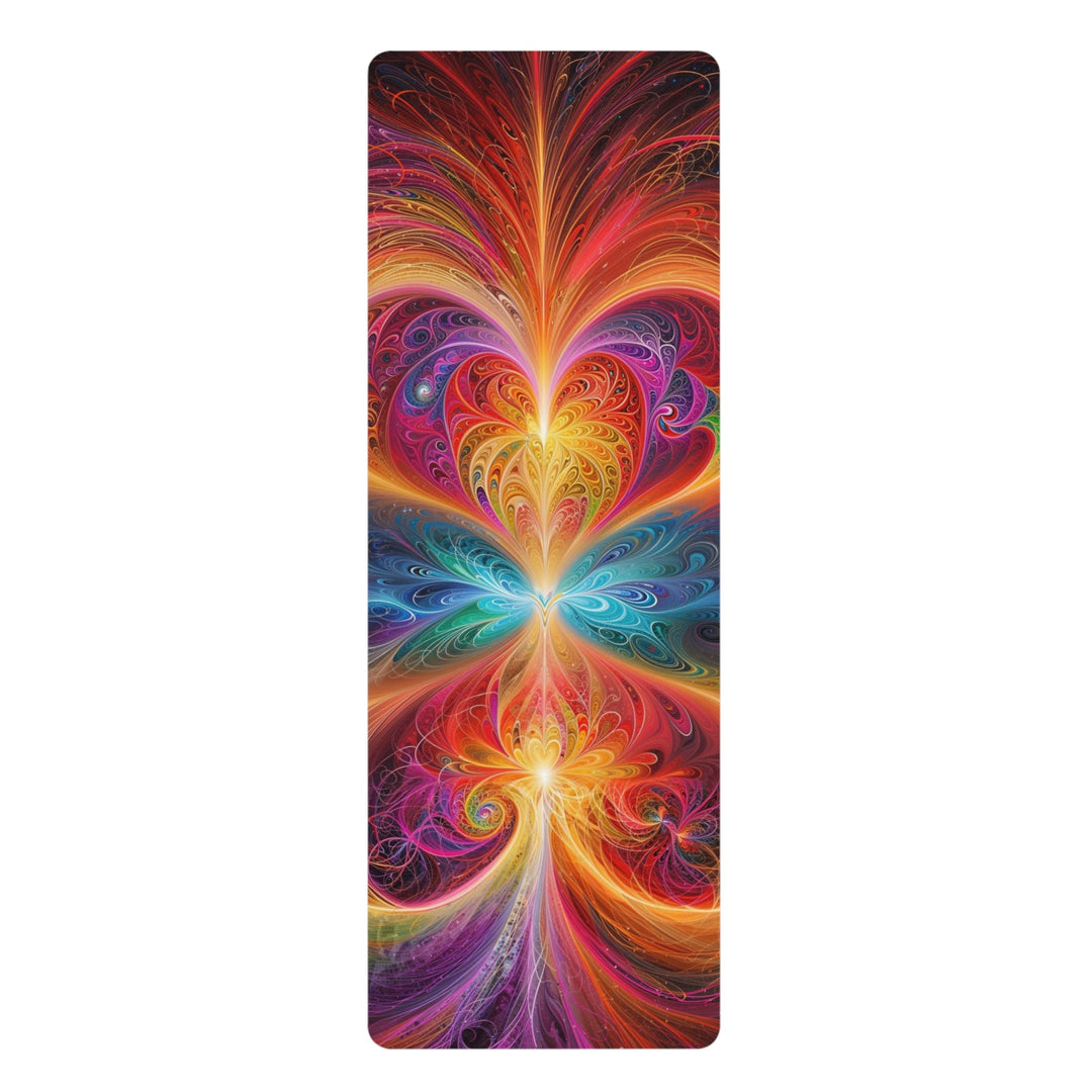 Radiant Fractal Blossom - Yoga Mat - Home Decor - g(0D·IO) - 24” x 68” - -
