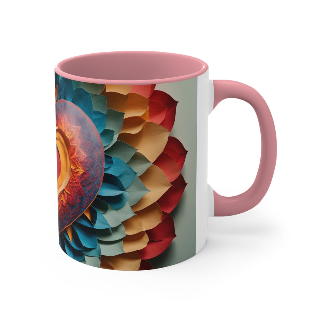 Radiant Heart Bloom - Accent Coffee Mug - Mug - g(0D·IO) - Pink - 11oz -