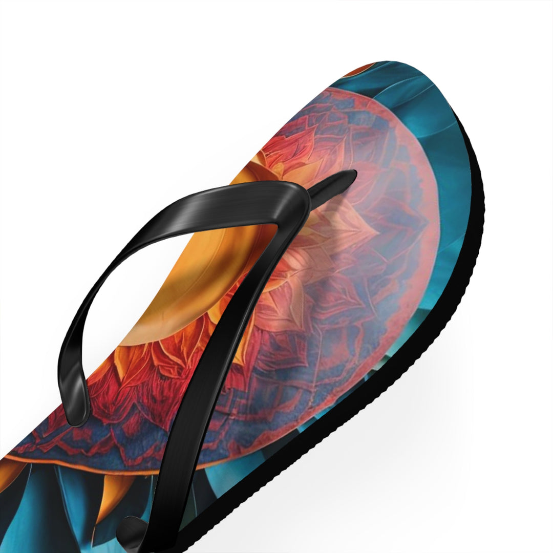 Radiant Heart Bloom - Flip Flops - Shoes - g(0D·IO) - XL - Black sole -