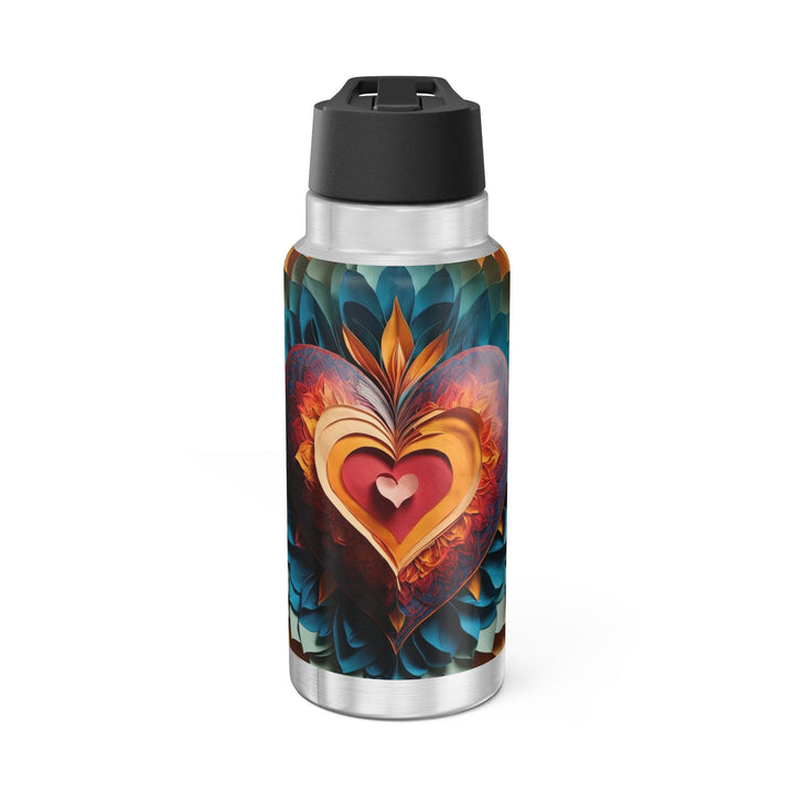 Radiant Heart Bloom - Gator Tumbler 32oz - Mug - g(0D·IO) - Silver - 32oz -