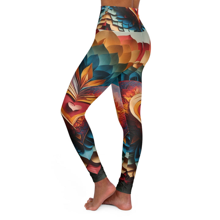 Radiant Heart Bloom - High Waisted AOP Yoga Leggings - All Over Prints - g(0D·IO) - XS - -