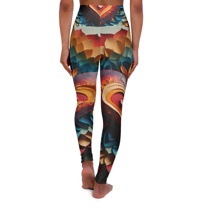 Radiant Heart Bloom - High Waisted AOP Yoga Leggings - All Over Prints - g(0D·IO) - XS - -