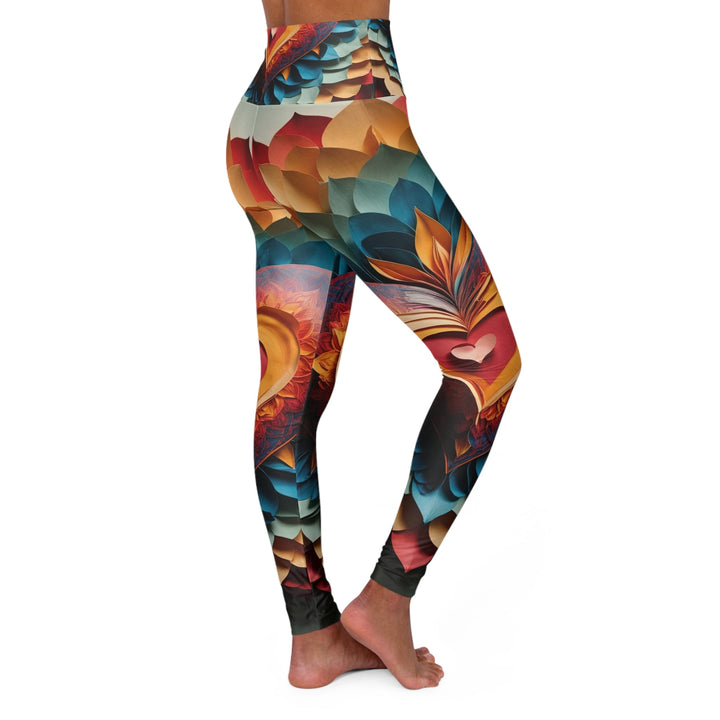 Radiant Heart Bloom - High Waisted AOP Yoga Leggings - All Over Prints - g(0D·IO) - XS - -