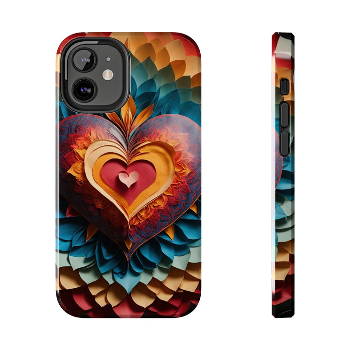 Radiant Heart Bloom - Tough Phone Case - Phone Case - g(0D·IO) - iPhone 12 Mini - -