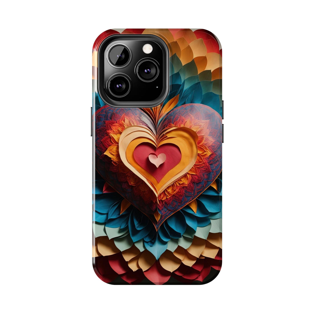 Radiant Heart Bloom - Tough Phone Case - Phone Case - g(0D·IO) - iPhone 13 Mini - -