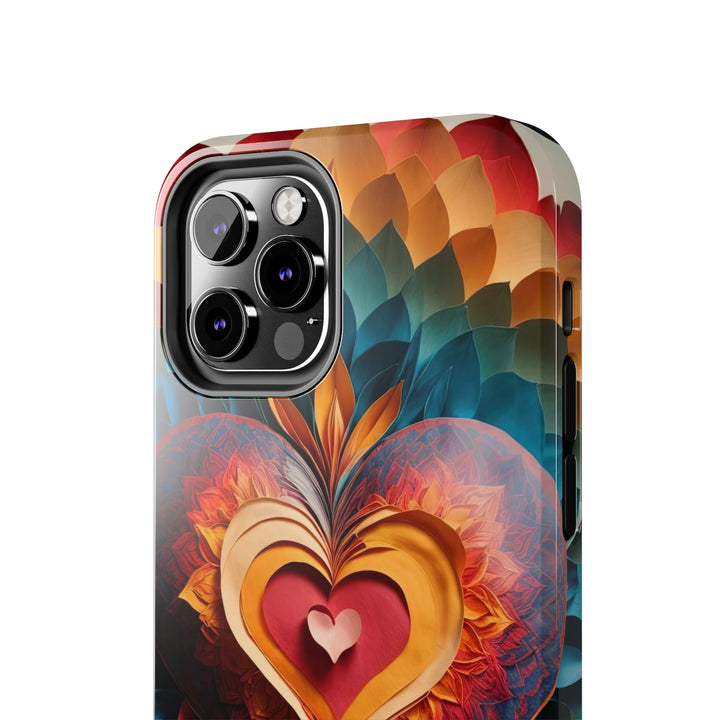 Radiant Heart Bloom - Tough Phone Case - Phone Case - g(0D·IO) - iPhone 13 Mini - -