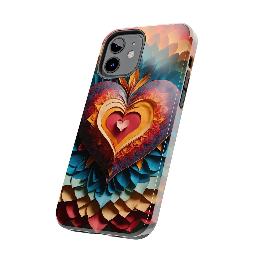 Radiant Heart Bloom - Tough Phone Case - Phone Case - g(0D·IO) - iPhone 13 Mini - -