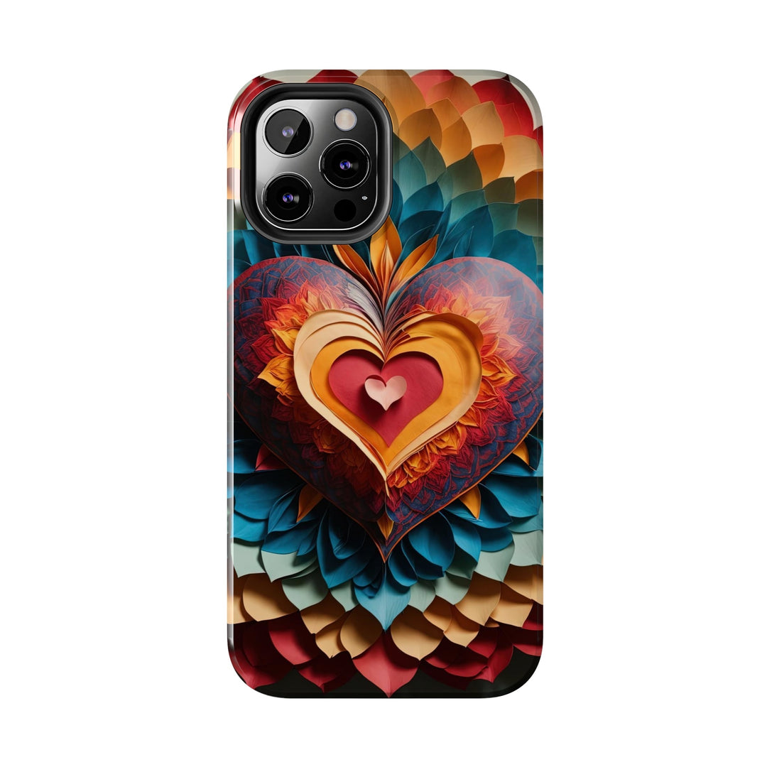 Radiant Heart Bloom - Tough Phone Case - Phone Case - g(0D·IO) - iPhone 13 Mini - -