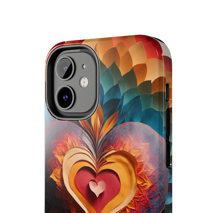 Radiant Heart Bloom - Tough Phone Case - Phone Case - g(0D·IO) - iPhone 13 Mini - -