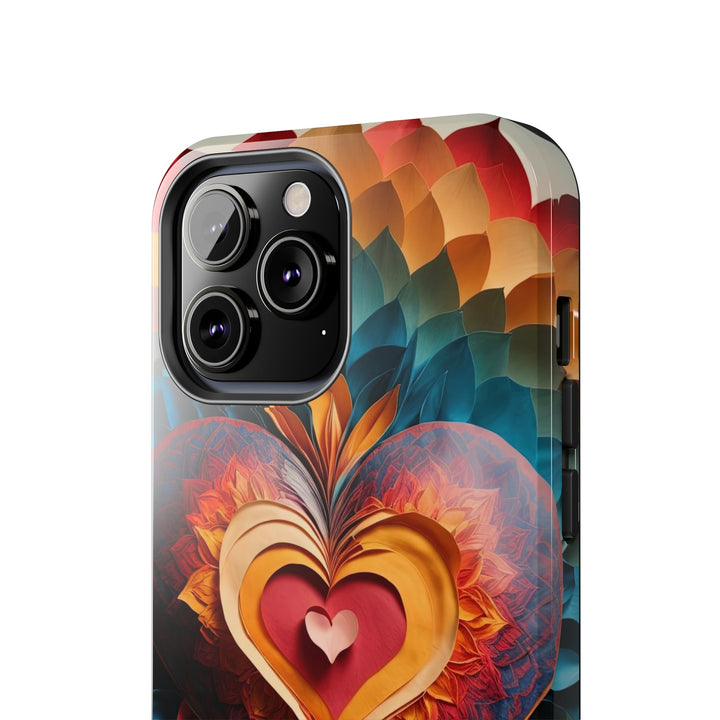 Radiant Heart Bloom - Tough Phone Case - Phone Case - g(0D·IO) - iPhone 13 Mini - -