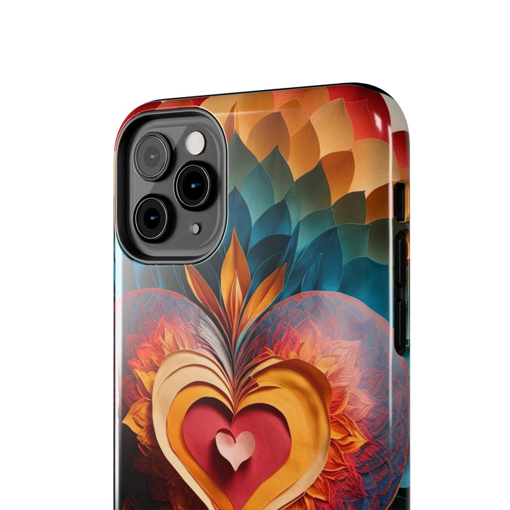 Radiant Heart Bloom - Tough Phone Case - Phone Case - g(0D·IO) - iPhone 13 Mini - -