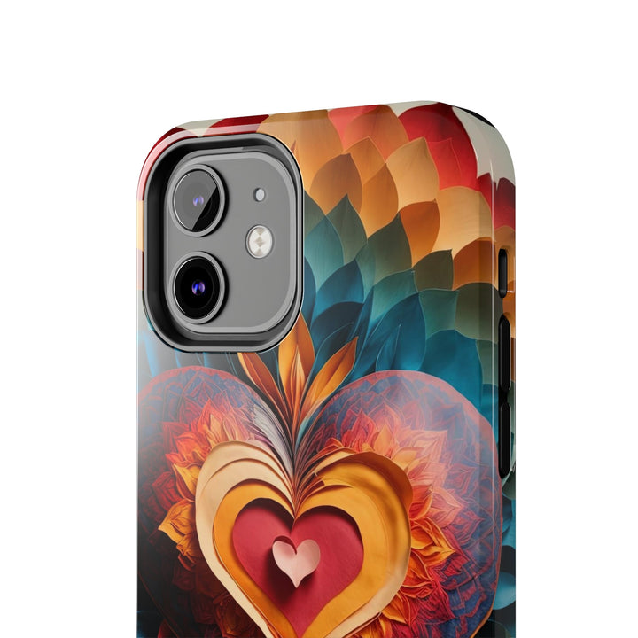 Radiant Heart Bloom - Tough Phone Case - Phone Case - g(0D·IO) - iPhone 13 Mini - -