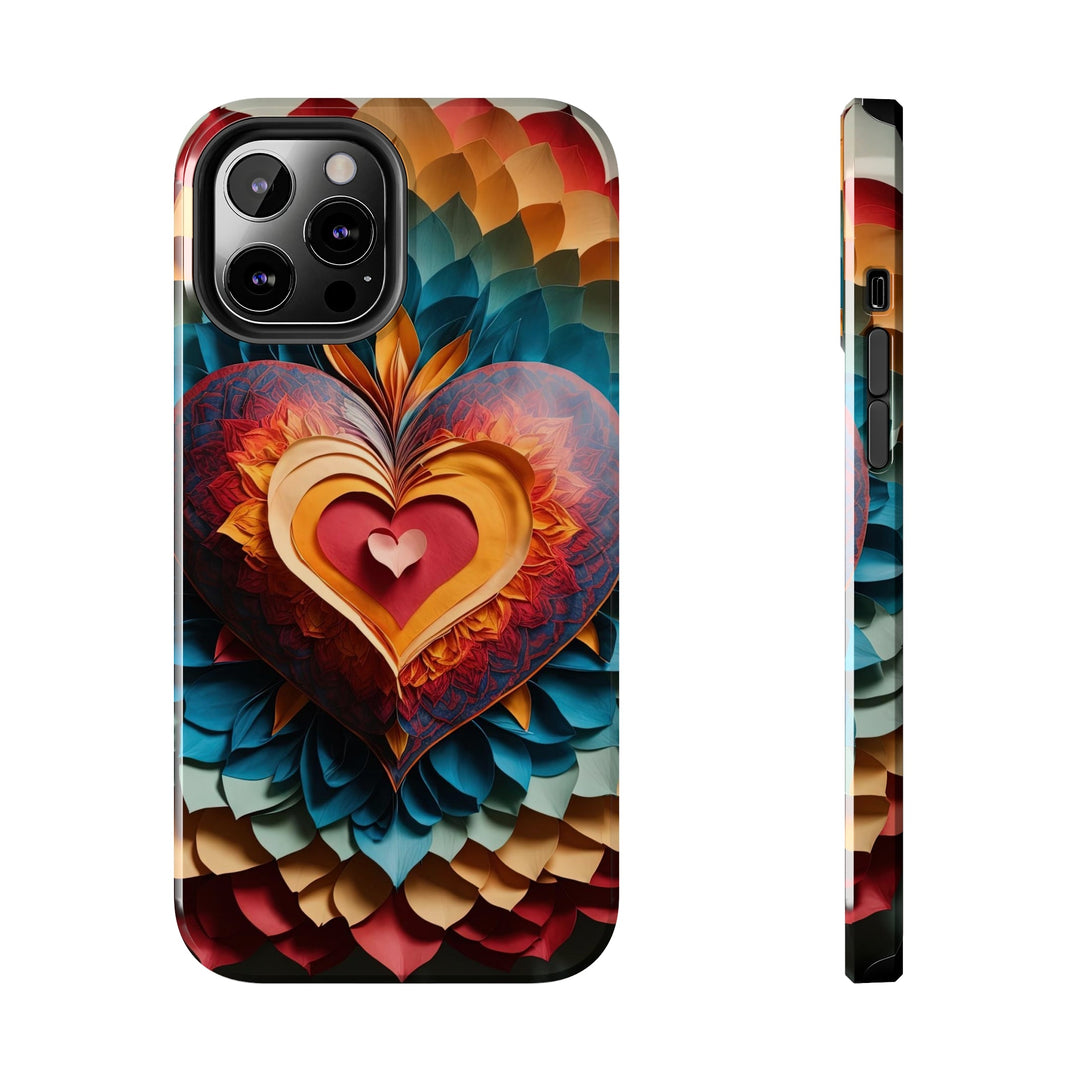 Radiant Heart Bloom - Tough Phone Case - Phone Case - g(0D·IO) - iPhone 12 Pro Max - -