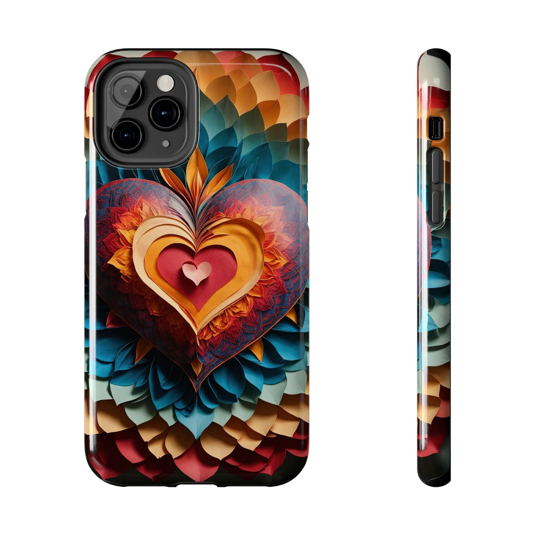 Radiant Heart Bloom - Tough Phone Case - Phone Case - g(0D·IO) - iPhone 11 Pro - -