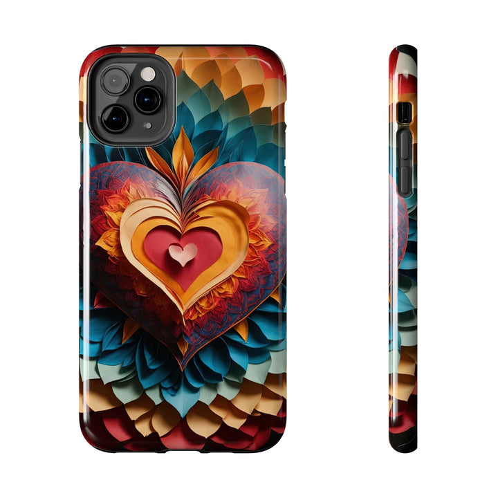 Radiant Heart Bloom - Tough Phone Case - Phone Case - g(0D·IO) - iPhone 11 Pro Max - -