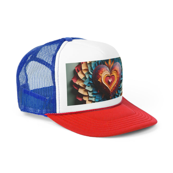 Radiant Heart Bloom - Trucker Hat - Hats - g(0D·IO) - Pink - One size -