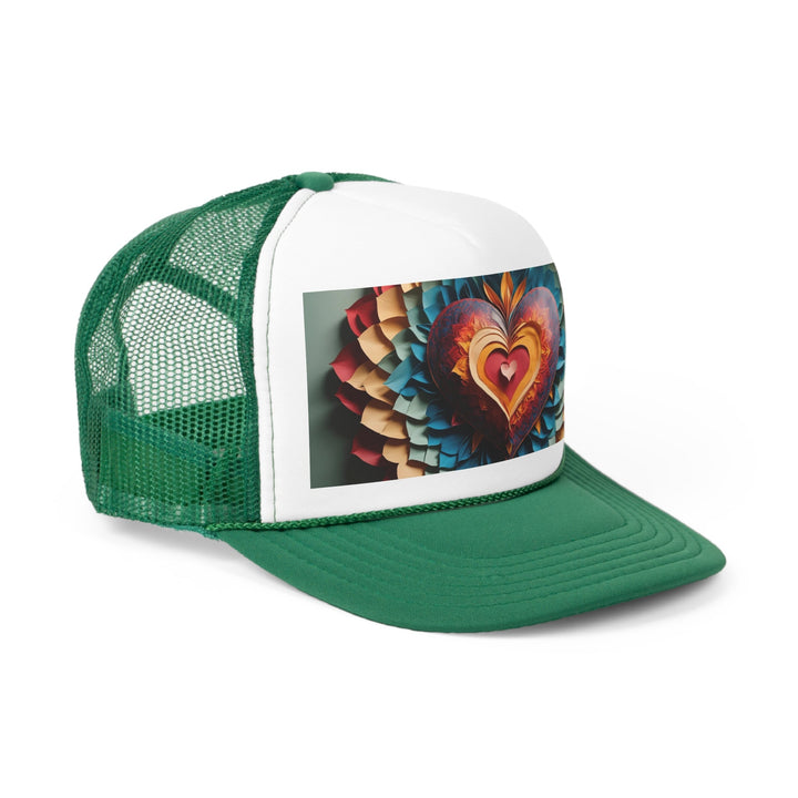 Radiant Heart Bloom - Trucker Hat - Hats - g(0D·IO) - Pink - One size -