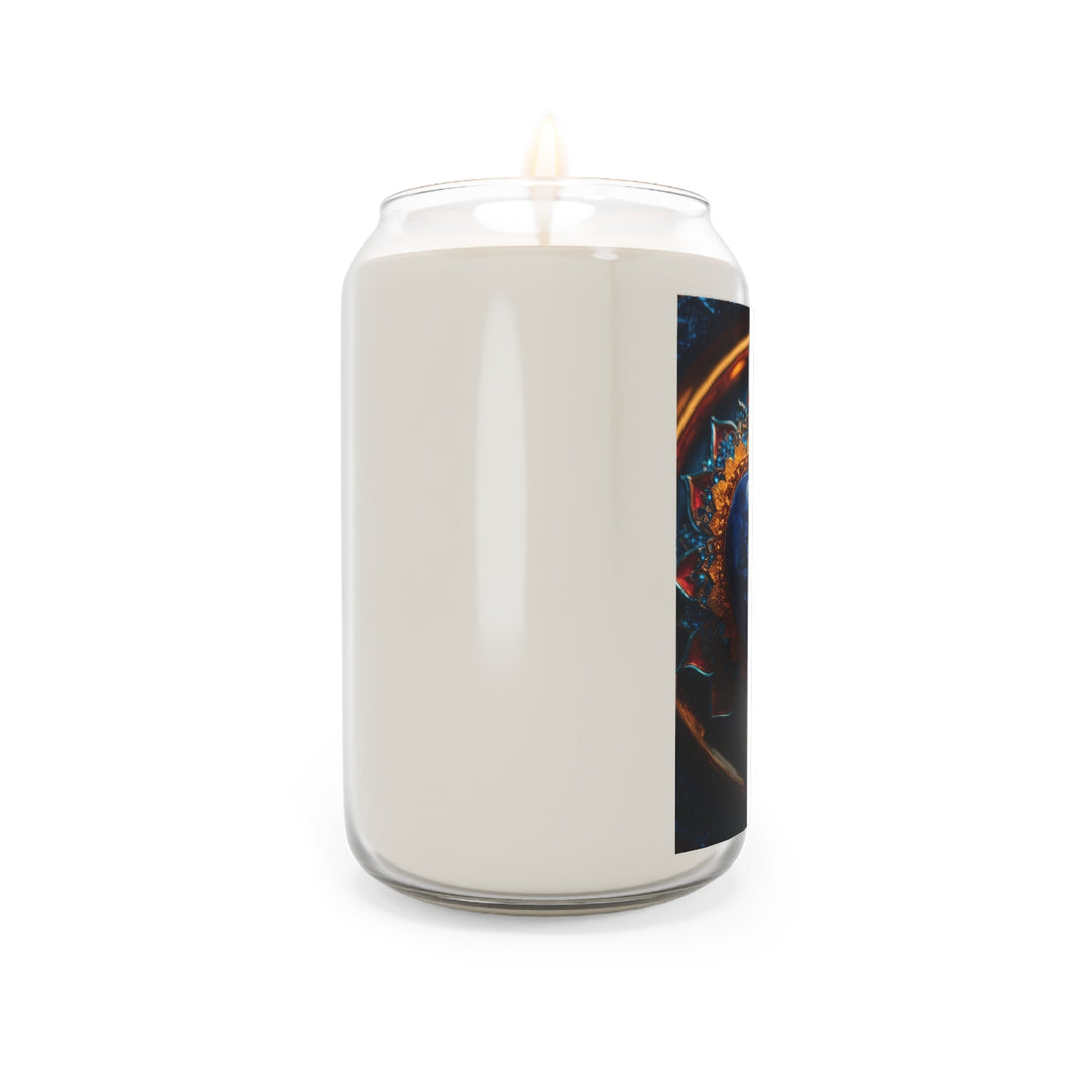 Sapphire Rose Mandala - Scented Candle - Home Decor - g(0D·IO) - Vanilla Bean - 13.75oz -