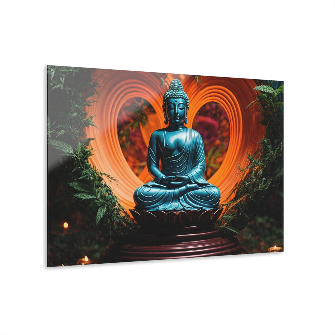 Serenity Heart Illumination - Acrylic Prints (French Cleat Hanging) - Home Decor - g(0D·IO) - 36" x 24" (Horizontal) - 0.25'' -