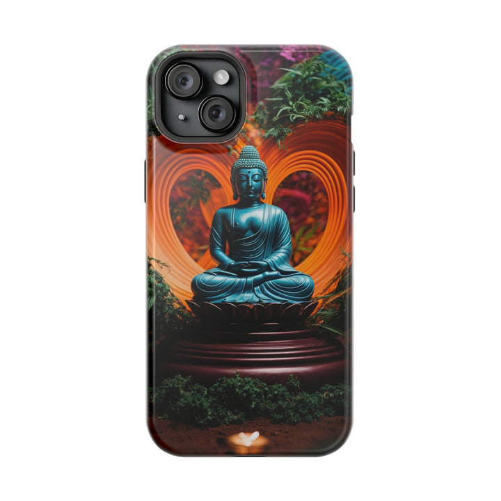 Serenity Heart Illumination - MagSafe Tough Case - Phone Case - g(0D·IO) - iPhone 15 Plus - Glossy -