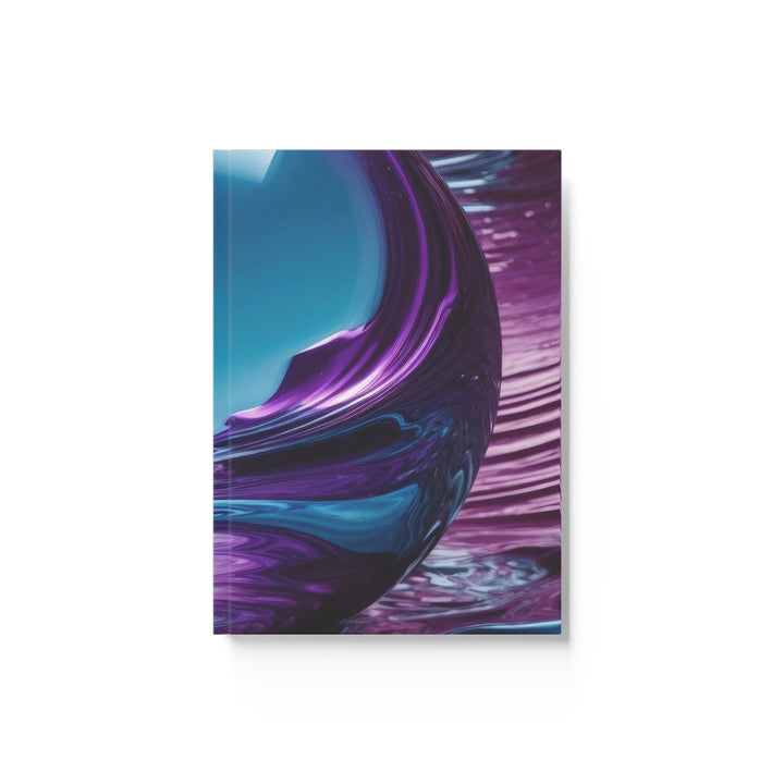 Spherical Amethyst Reflection - Hard Backed Journal - Paper products - g(0D·IO) - Graph - A5 - White