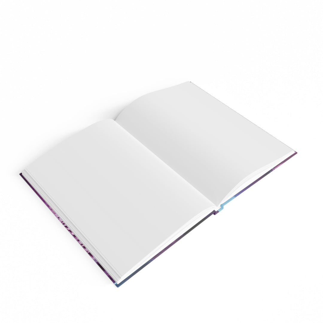 Spherical Amethyst Reflection - Hard Backed Journal - Paper products - g(0D·IO) - Graph - A5 - White