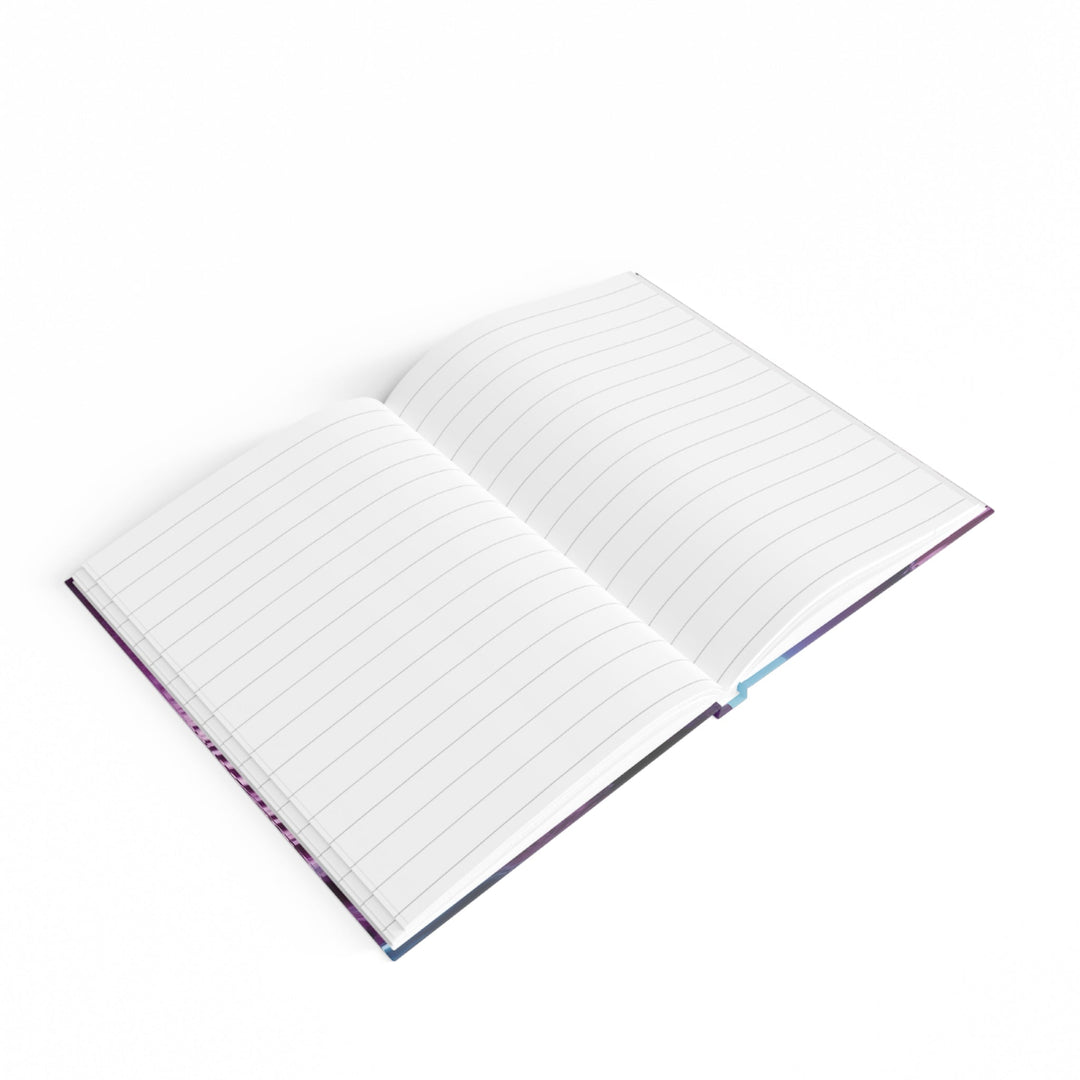 Spherical Amethyst Reflection - Hard Backed Journal - Paper products - g(0D·IO) - Graph - A5 - White