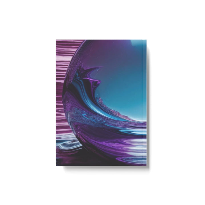 Spherical Amethyst Reflection - Hard Backed Journal - Paper products - g(0D·IO) - Graph - A5 - White